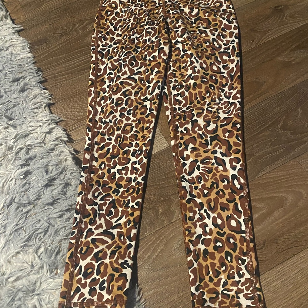 Lily Pulitzer Brown and Black Leopard Print Leggings